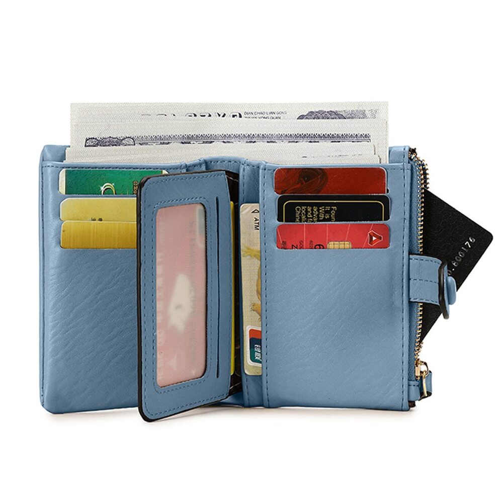 2350 Wallets Small Trifold Wallets Rfid Wallets Bifold, Billfold Leather View 4